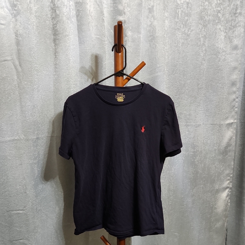 Dark Blue and Red Polo Ralph Lauren Custom Slim Fit